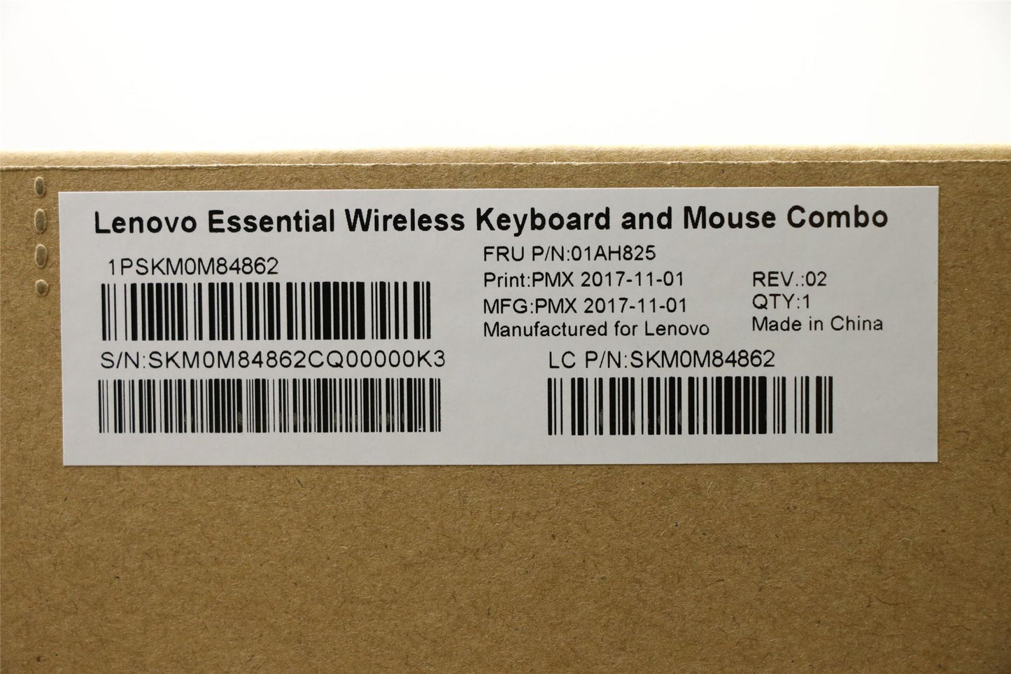 Lenovo Primax RFBU71 2.4G BK AR 01AH825