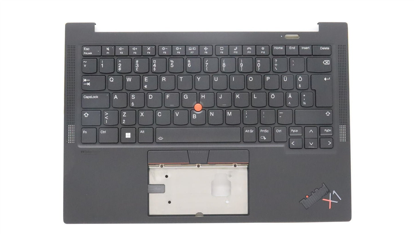 Lenovo ThinkPad X1 10th Gen Keyboard Palmrest Top Cover Spanish Grey 5M11H44141