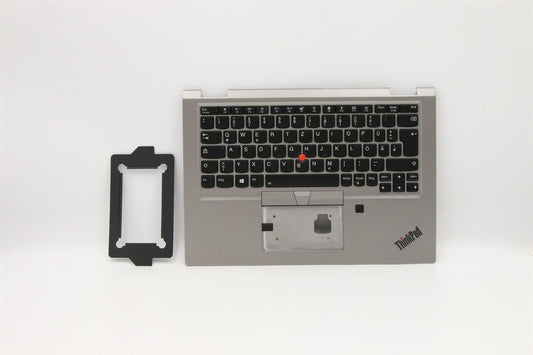 Lenovo ThinkPad X390 Palmrest Cover Touchpad Keyboard German Grey 02HM734