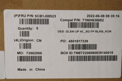 Lenovo UpperCaseASM_KOR C82SD ALSG FPBL 5CB1J08523
