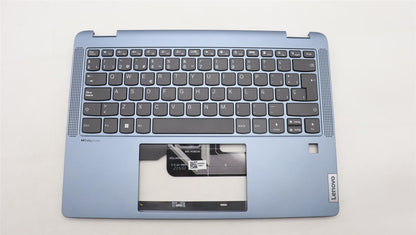 Lenovo IdeaPad 5 14IRU8 Keyboard Palmrest Top Cover Spanish Blue 5CB1L30755