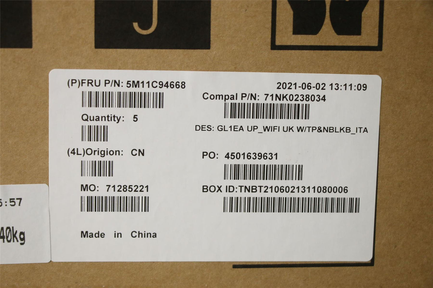Lenovo Chromebook 100e Gen 3 Palmrest Touchpad Cover Keyboard Grey 5M11C94668