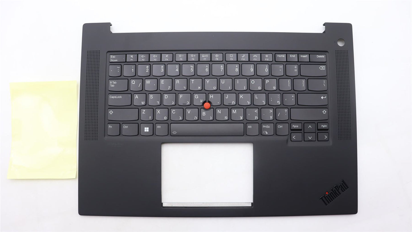 Lenovo ThinkPad P1 Gen 6 Keyboard Palmrest Top Cover Hebrew White 5M11L89007