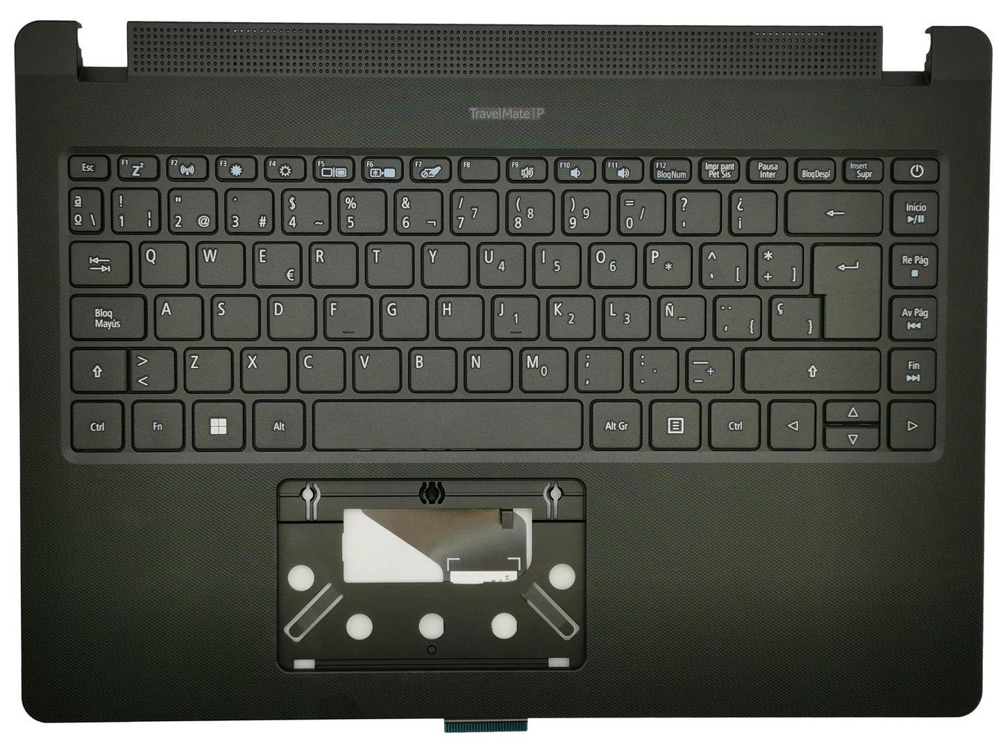 Acer Travelmate P214-52 Palmrest Cover Keyboard Spanish Black 6B.VLWN7.024