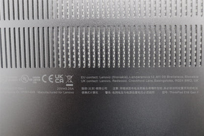 Lenovo ThinkPad E16 Gen 1 Bottom Base Lower Chassis Cover Black 5CB1M21474