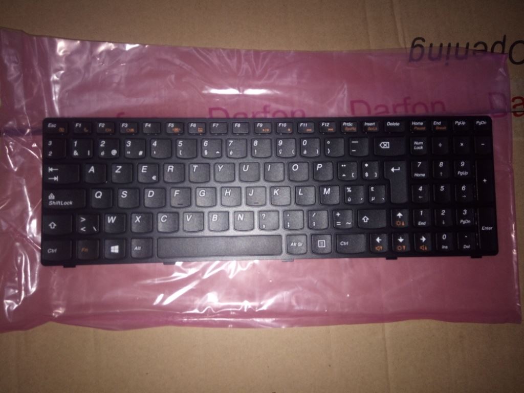 Lenovo DFT4TQ Belgian 102 Key black frame KBD Keyboard 25209774