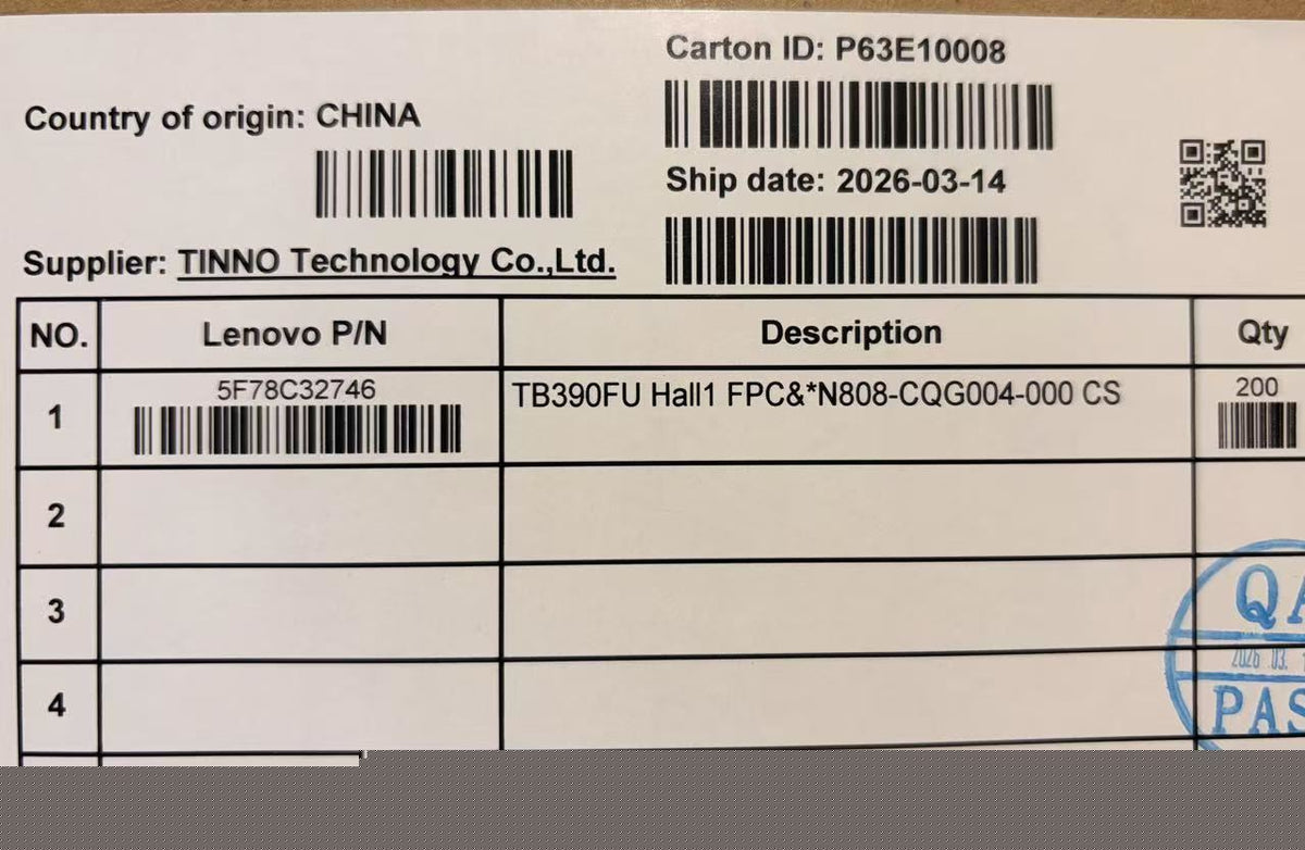 Lenovo TB390FU Hall1 FPC&*N808-CQG004-020 CS FPC Board 5F78C32665