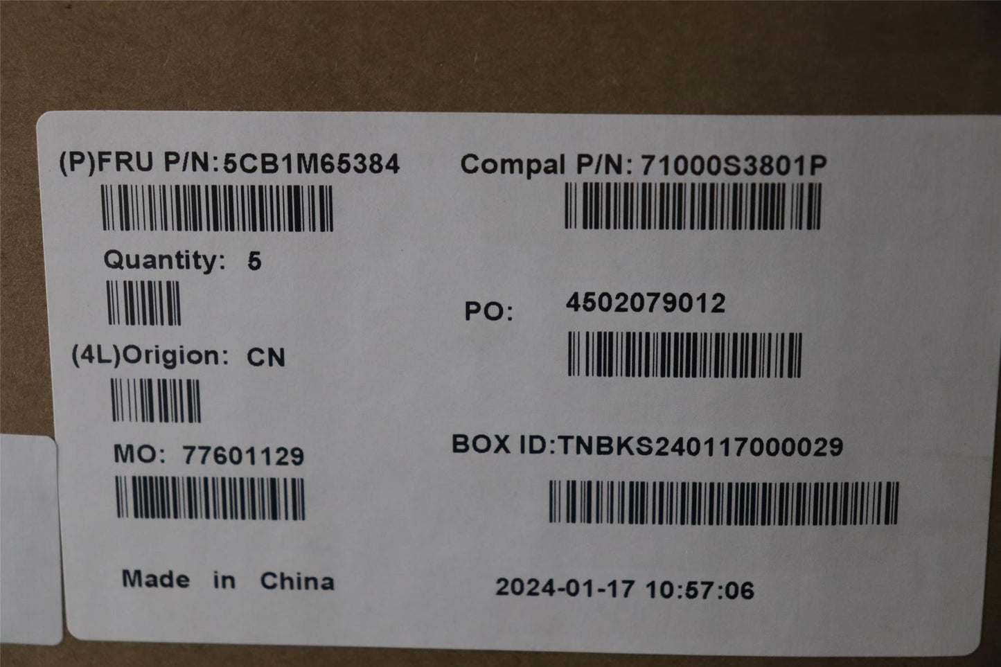 Lenovo COVER Upper Case ASM_NORDIC C 83DV BLWH 5CB1M65384