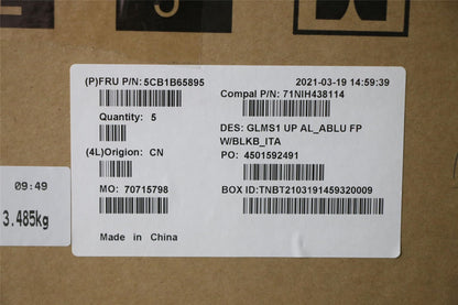 Lenovo UpperCase_ITA C82FE ALBUW FPBL 5CB1B65895