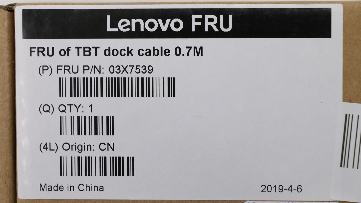 Lenovo TBT cable 0.6M FRU 03X7539
