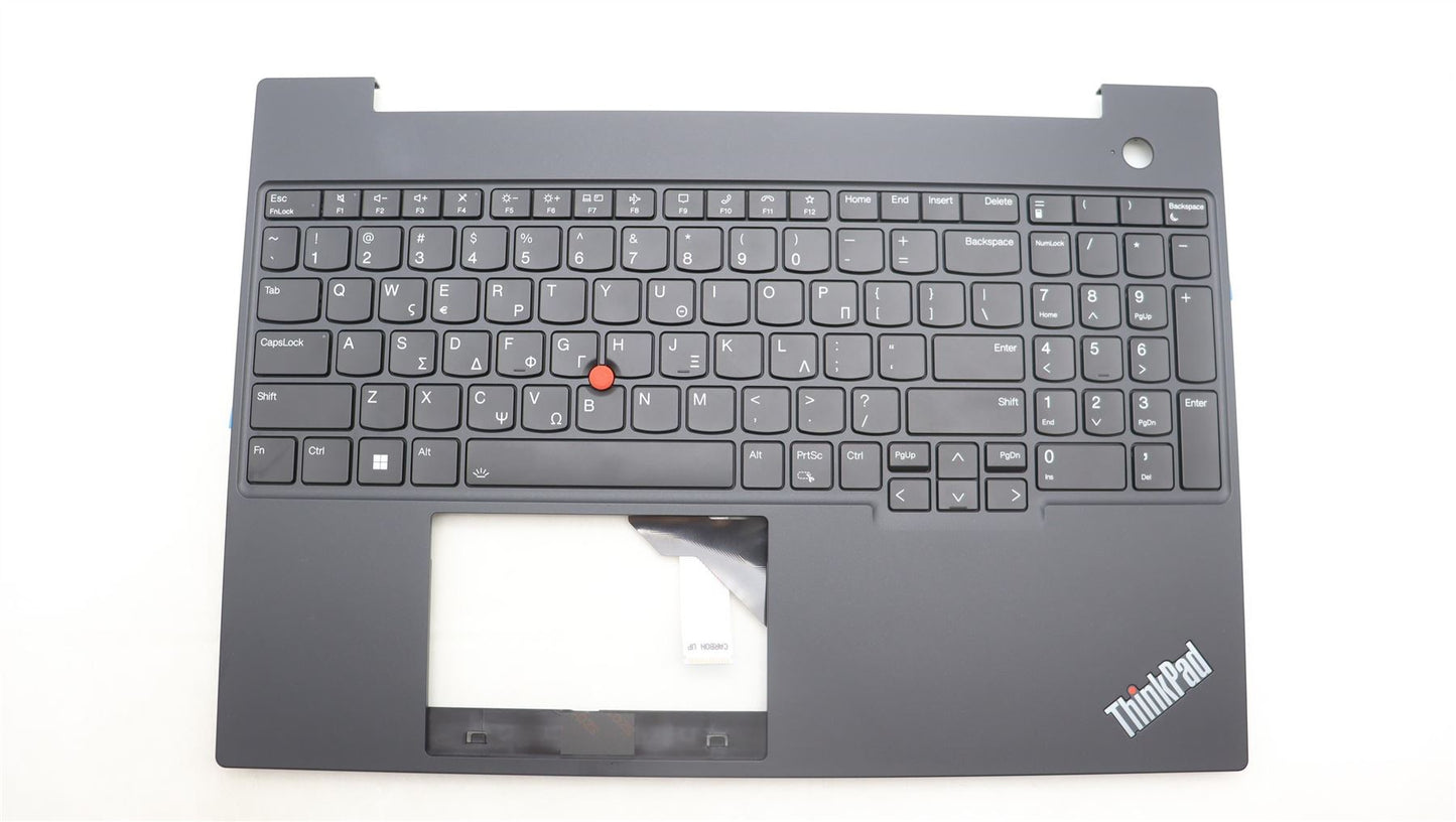 Lenovo ThinkPad E16 Gen 1 Keyboard Palmrest Top Cover Greek Black 5M11L65226