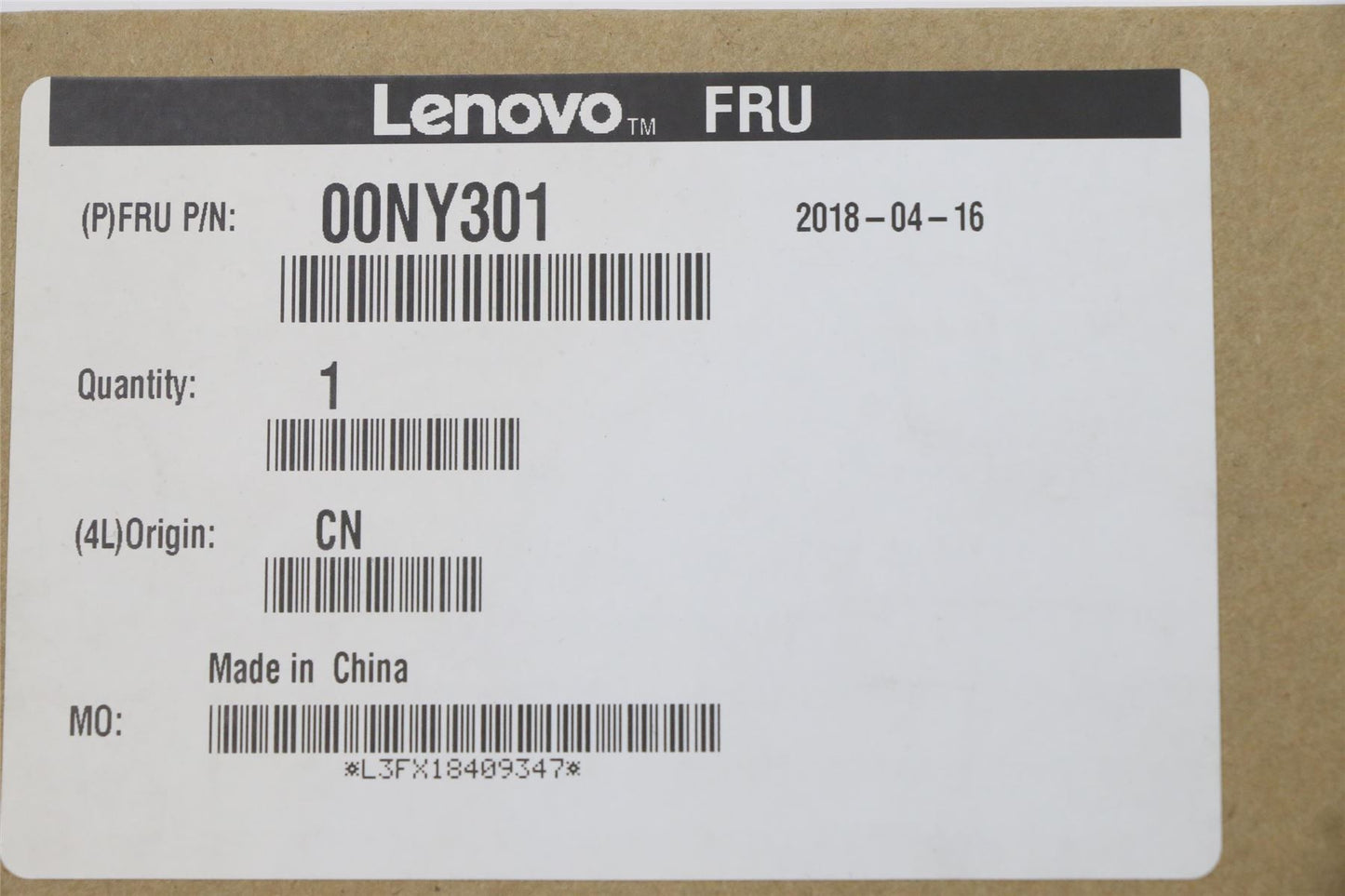 Lenovo HEATSINK CPU/MXM N16M thermal,w/fan,DEL 00NY301