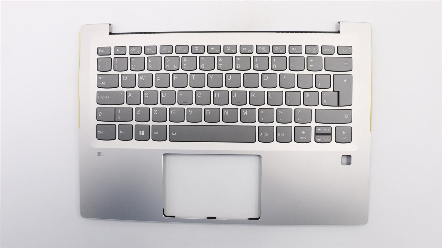 Lenovo IdeaPad 720S-14IKB Keyboard Palmrest Top Cover UK Grey Backlit 5CB0N79747