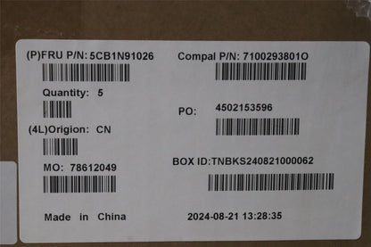 Lenovo UpperCase GER C83FW NFP CG BL AL 5CB1N91026