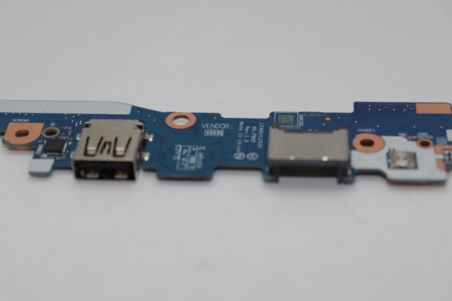 Lenovo CARDPOP FRU PCBA IO/B NSF862 W/O VP Fingerprint FPR I/O Board 5C51J62787