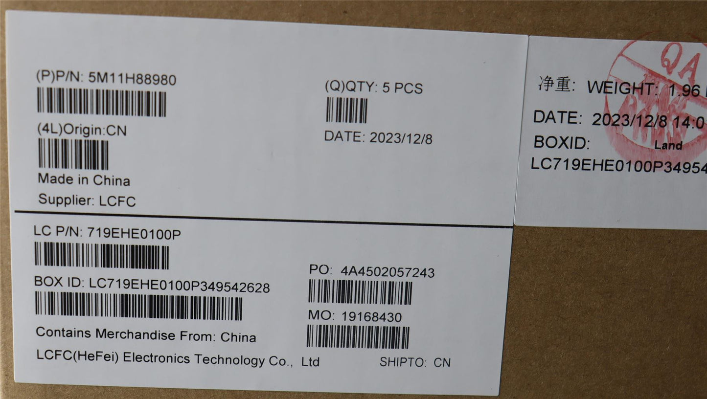 Lenovo ThinkPad X13 Gen 4 Keyboard Palmrest Top Cover Danish Black 5M11H88980