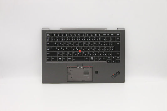 Lenovo Yoga X1 4th Keyboard Palmrest Top Cover Japanese Grey Backlit 5M10V24929