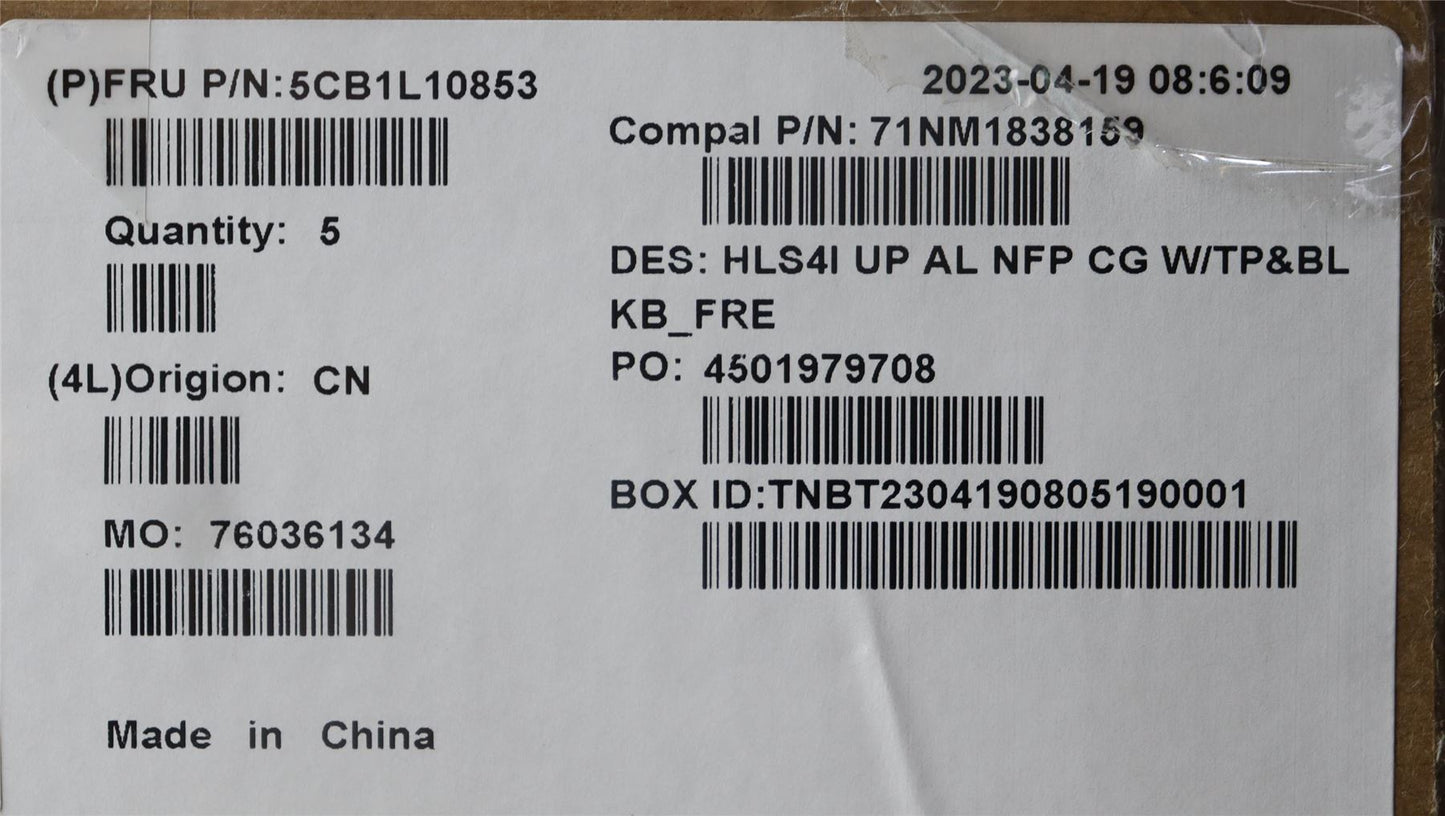 Lenovo IdeaPad 5 14IRL8 5 14ABR8 Palmrest Cover Touchpad Keyboard 5CB1L10853