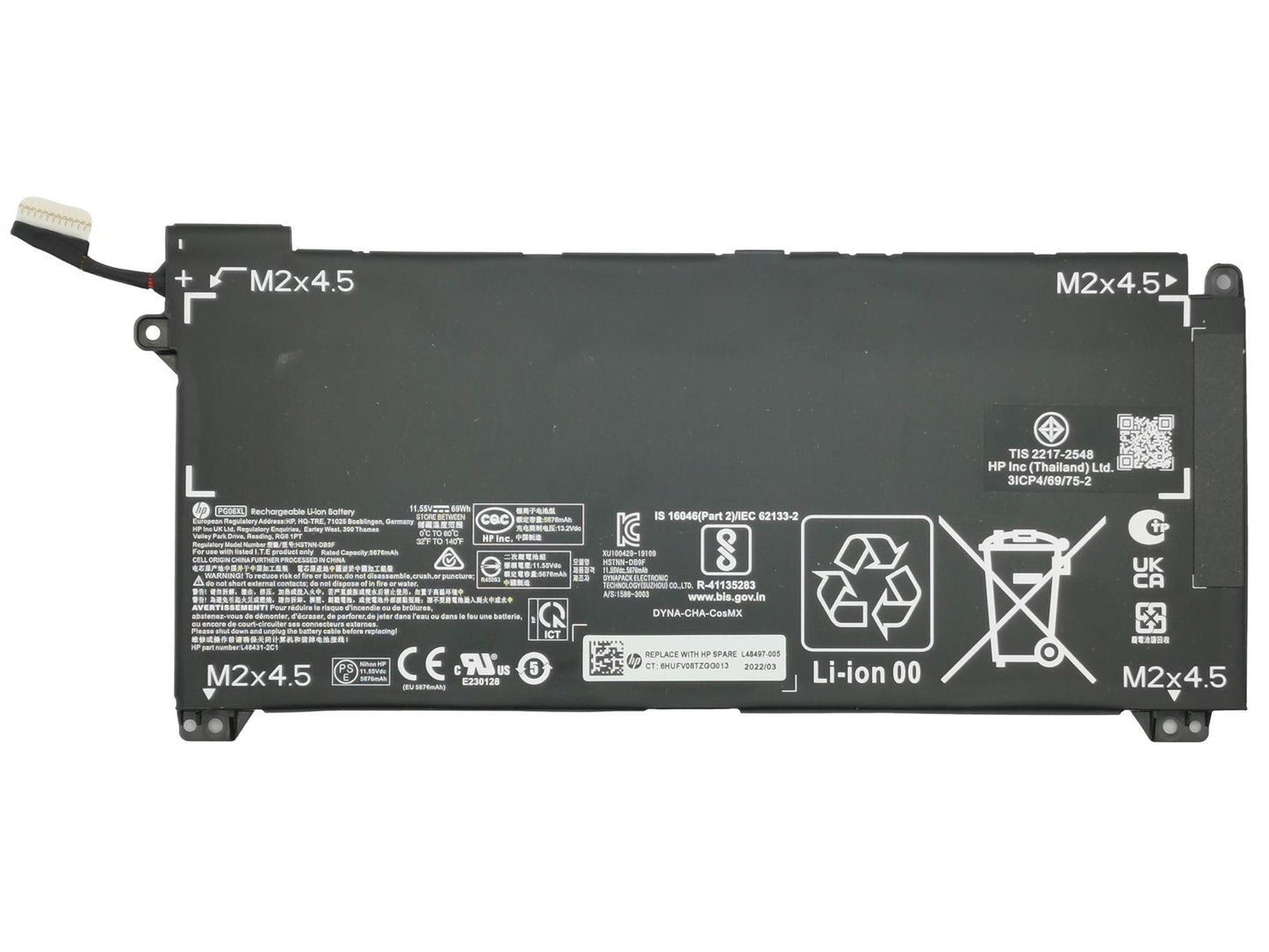 Genuine HP Omen 15-DH Battery Power Supply 69Wh L48497-006