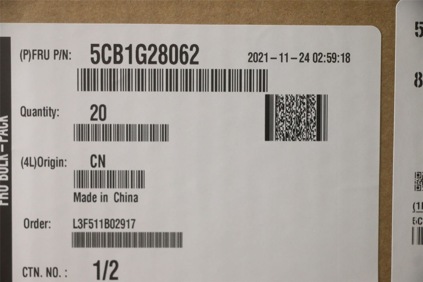 Lenovo COVER COVER A_COVER_SUB_ASSY_PPS_EP-HPD 5CB1G28062