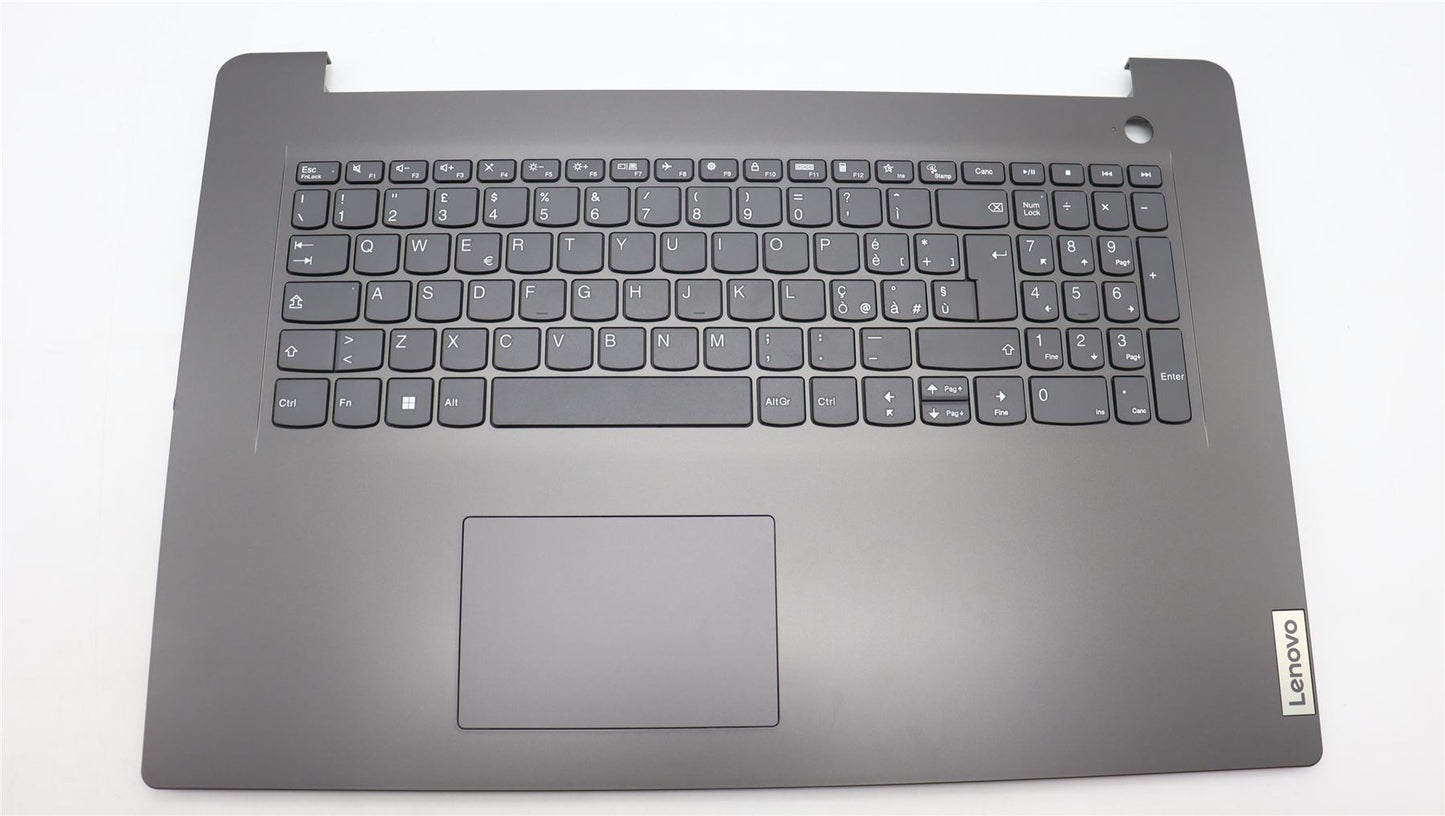 Lenovo V17 G4 IRU Palmrest Cover Touchpad Keyboard Italian Iron Gray 5CB1L74846