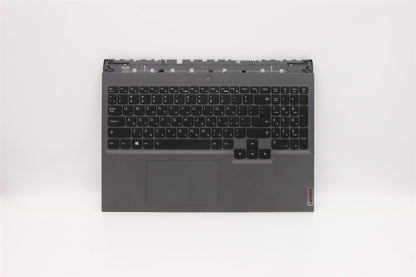 Lenovo 5 16ITH6 Palmrest Cover Touchpad Keyboard Hebrew Slate Grey 5CB1D09630