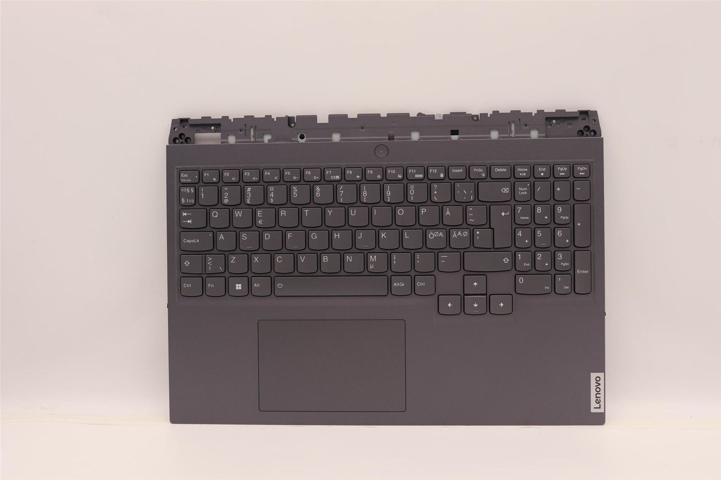 Lenovo 5 16IAH7H Palmrest Cover Touchpad Keyboard Nordic Storm Grey 5CB1F38539