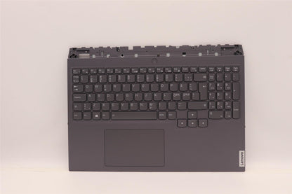 Lenovo 5 16IAH7H Palmrest Cover Touchpad Keyboard Nordic Storm Grey 5CB1F38539