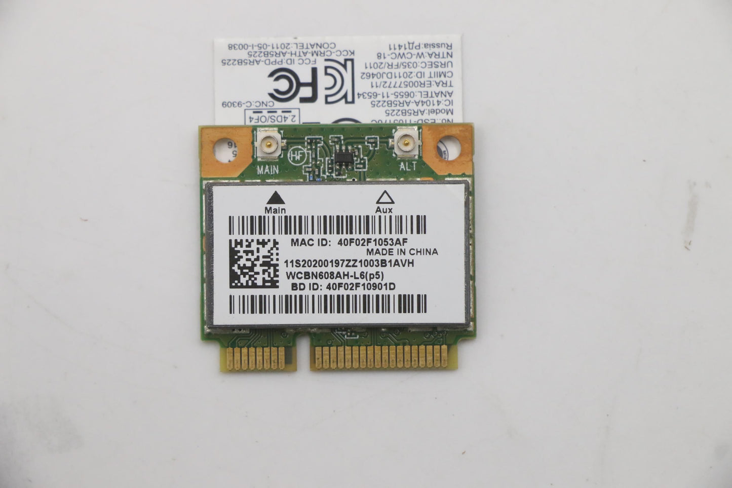 Lenovo WB225 BGN+BT HMC WiFi WLAN LiteOn Board 20200197