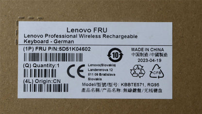 Lenovo Slim KB II-German 5D51K04602