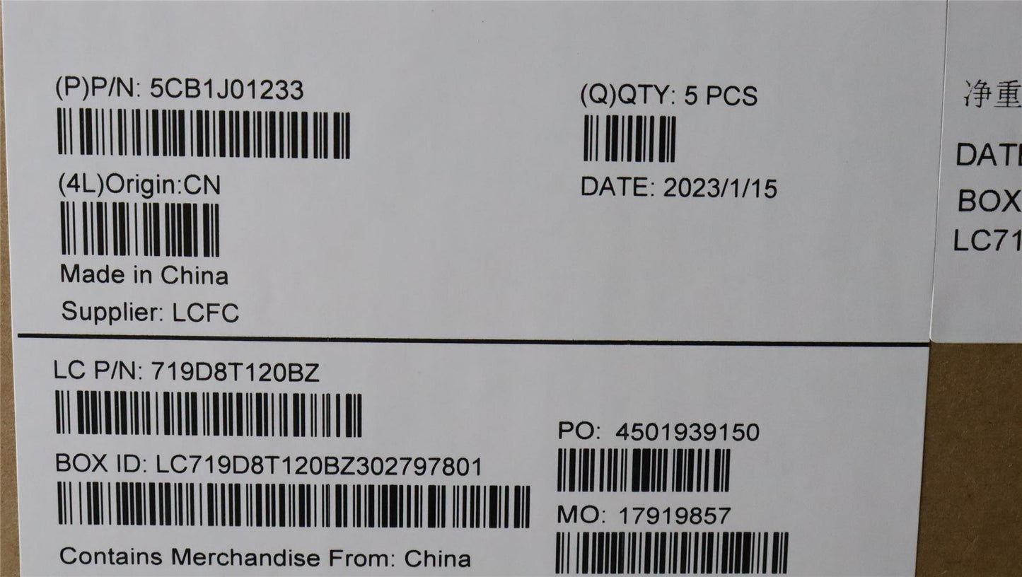 Lenovo Upper Case ASM_UKEL82SFFP_SG_NB_ML 5CB1J01233