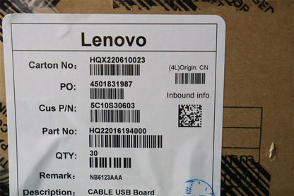 Lenovo USB Board Cable H 21EL8inch_50pin 5C10S30603