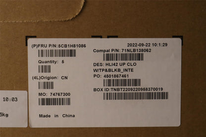Lenovo Pro 5 Pro 14IAP7 5 Pro 14ARH7 Keyboard Palmrest Top Cover 5CB1H81086