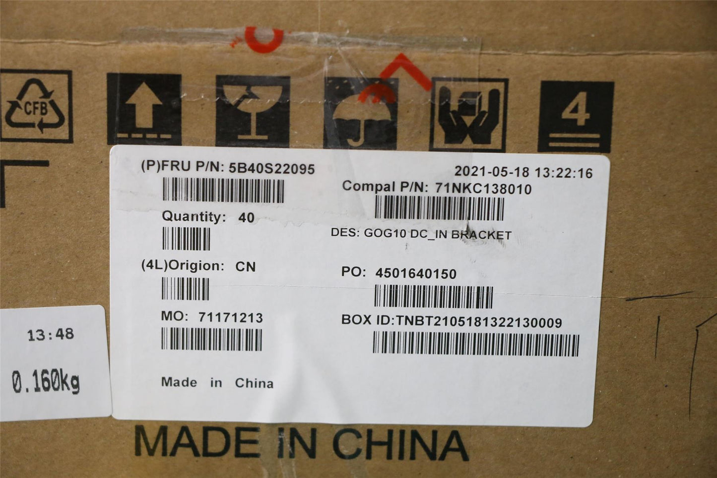 Lenovo Bracket C 82K1 DC in 5B40S22095