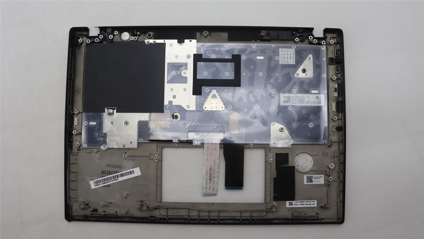 Lenovo ThinkPad T14s Gen 4 Keyboard Palmrest Top Cover Belgian Black 5M11J05854