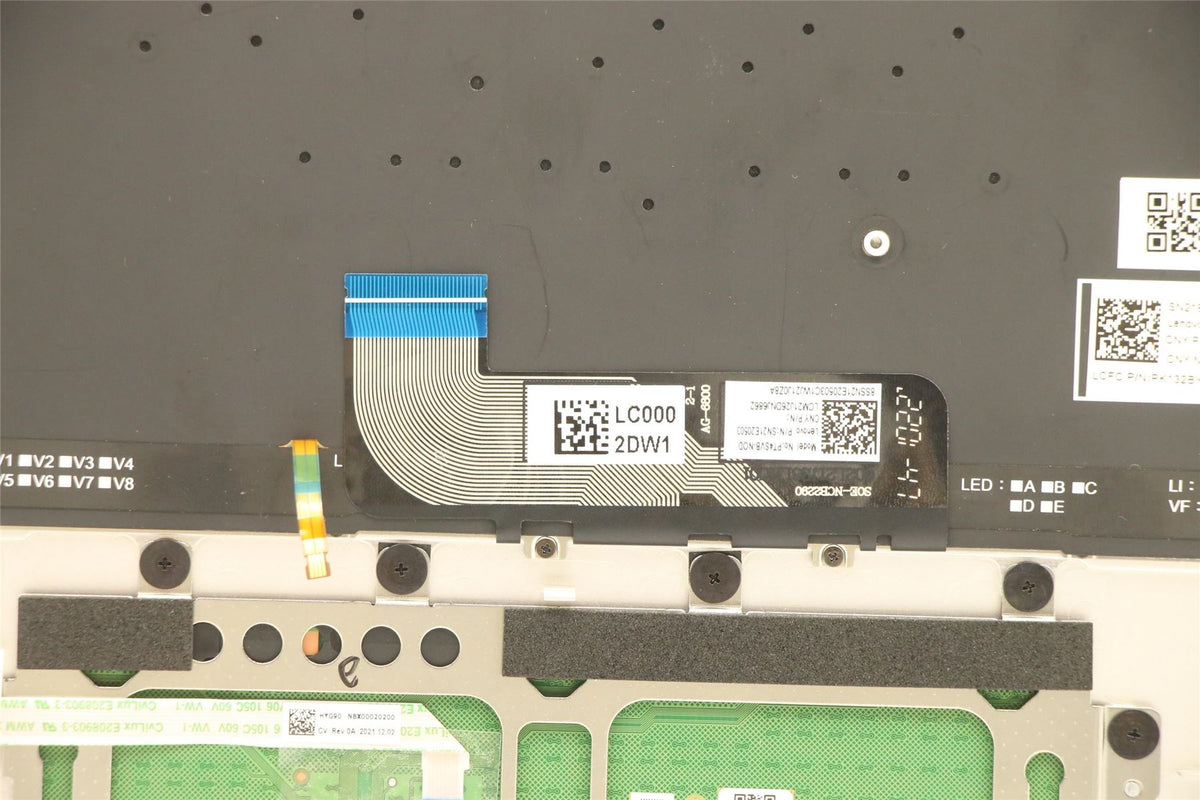Lenovo IdeaPad 9 14IAP7 Palmrest Cover Touchpad Keyboard Nordic 5CB1H23759