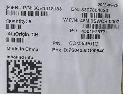 Lenovo FRU C COVER ASM NOWFC BLACK 500WG4 5CB1J18183