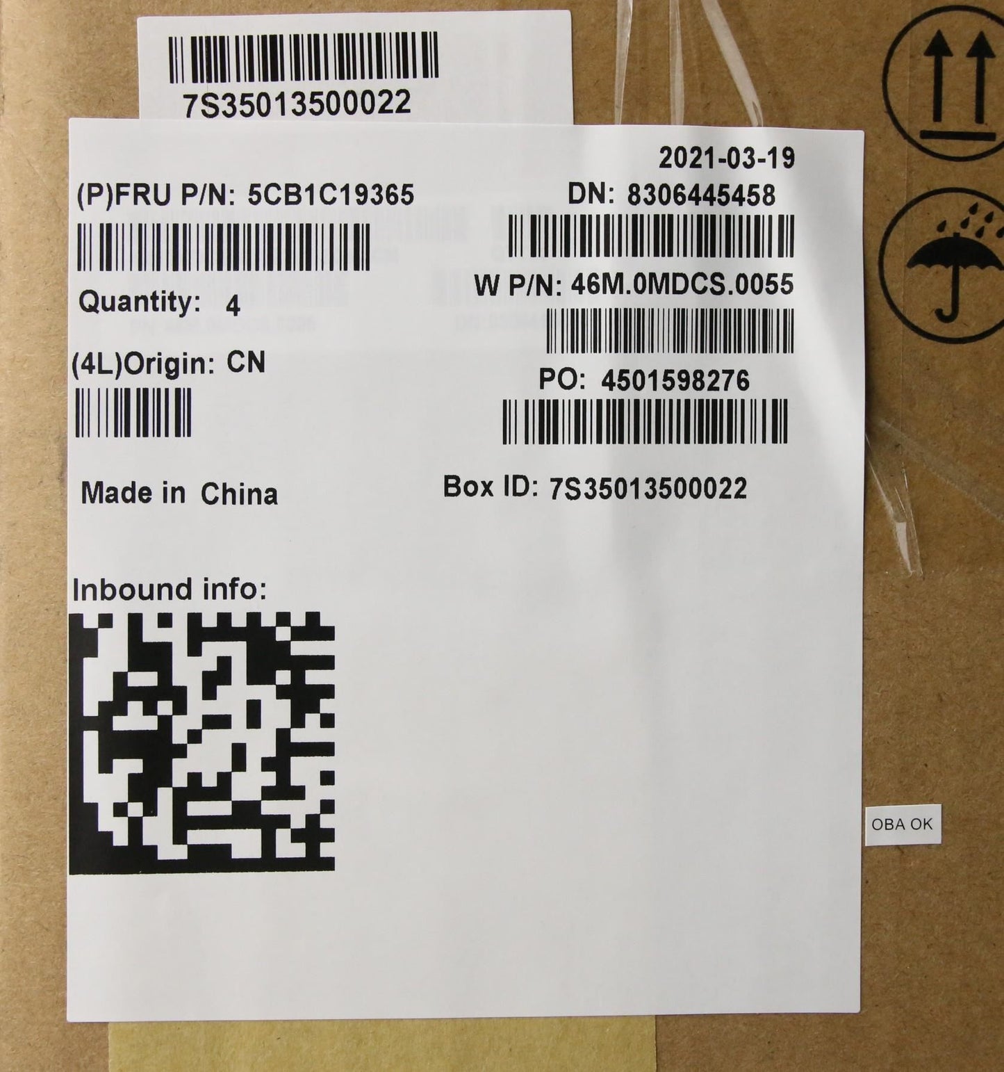 Lenovo Upper Case ASM_FR W 82HU NFNB PG 5CB1C19365