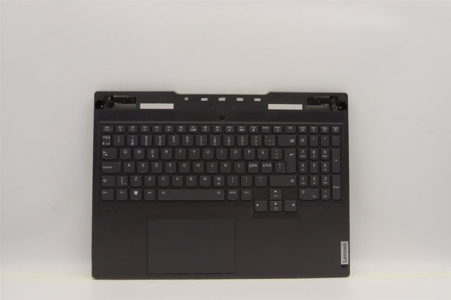 Lenovo S7 16IAH7 Palmrest Cover Touchpad Keyboard Nordic Storm Grey 5CB1J04332