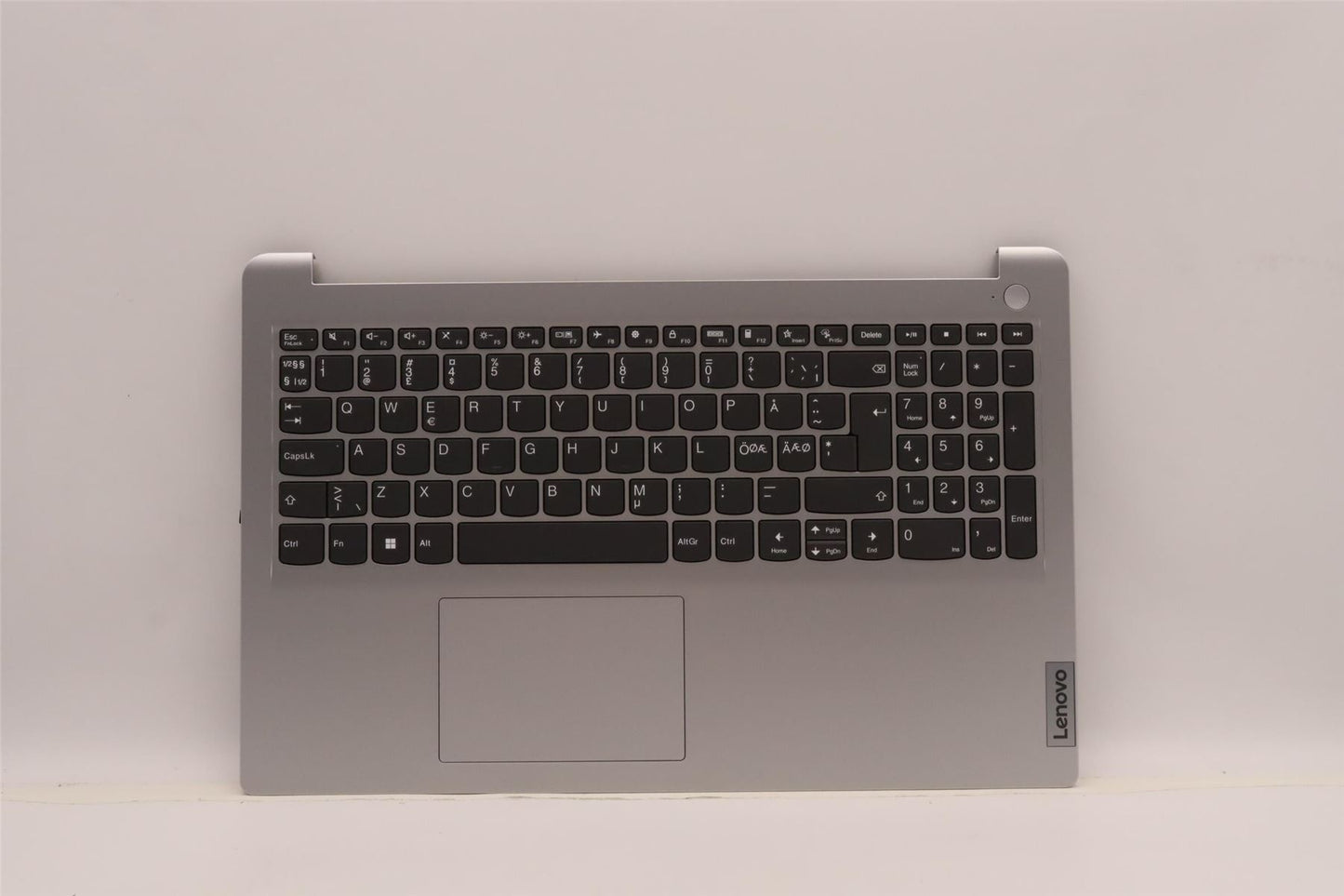 Lenovo IdeaPad 1 15IGL7 Palmrest Cover Touchpad Keyboard Nordic Grey 5CB1J19744