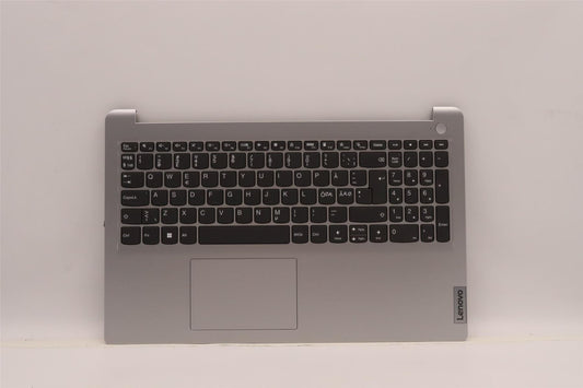 Lenovo IdeaPad 1 15IGL7 Palmrest Cover Touchpad Keyboard Nordic Grey 5CB1J19744