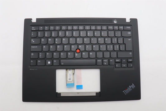 Lenovo ThinkPad T14s Gen 4 Keyboard Palmrest Top Cover Swiss Black 5M11L59401