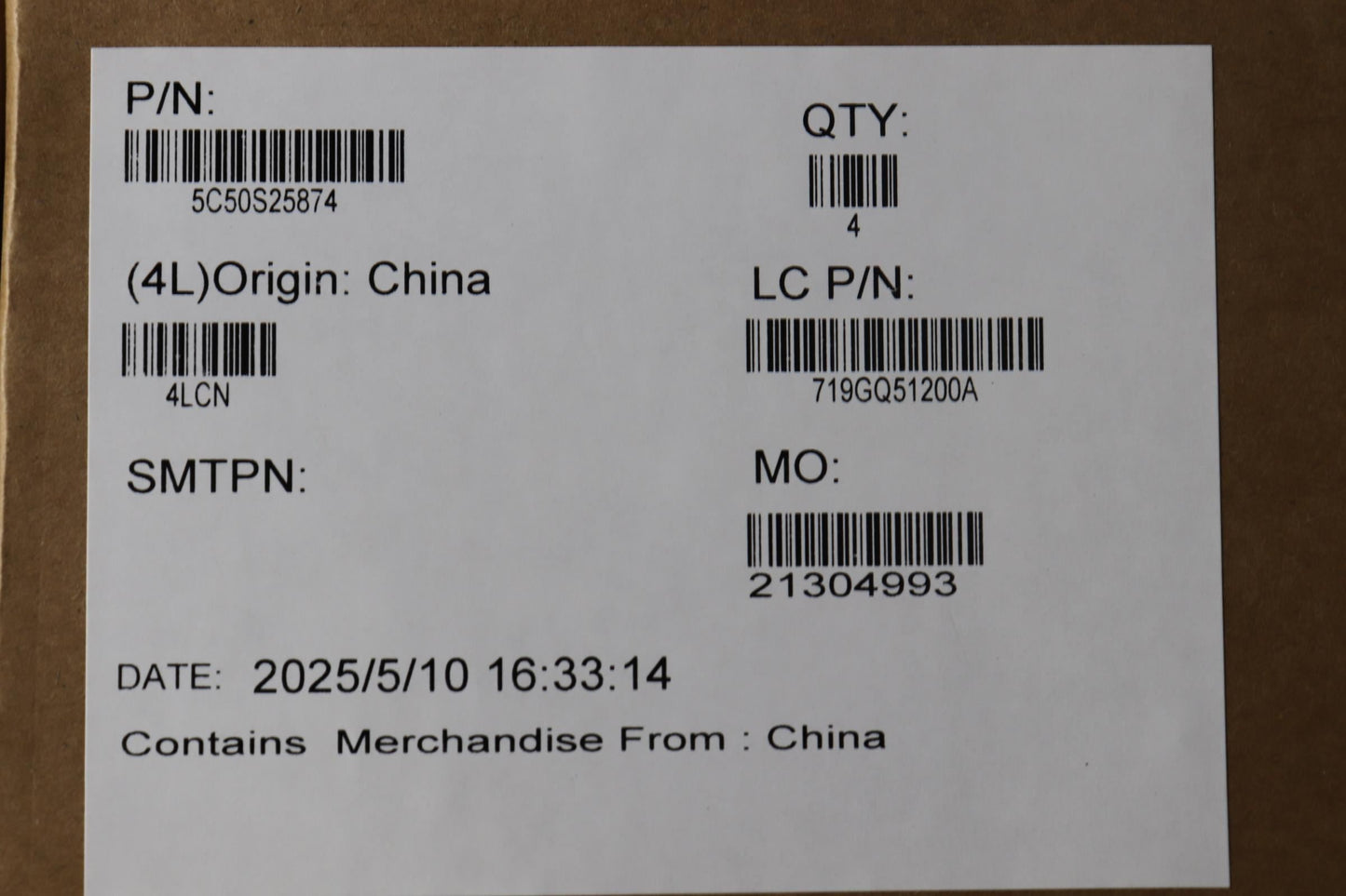 Lenovo CARDPOP L 83LT I/O Board 5C50S25874