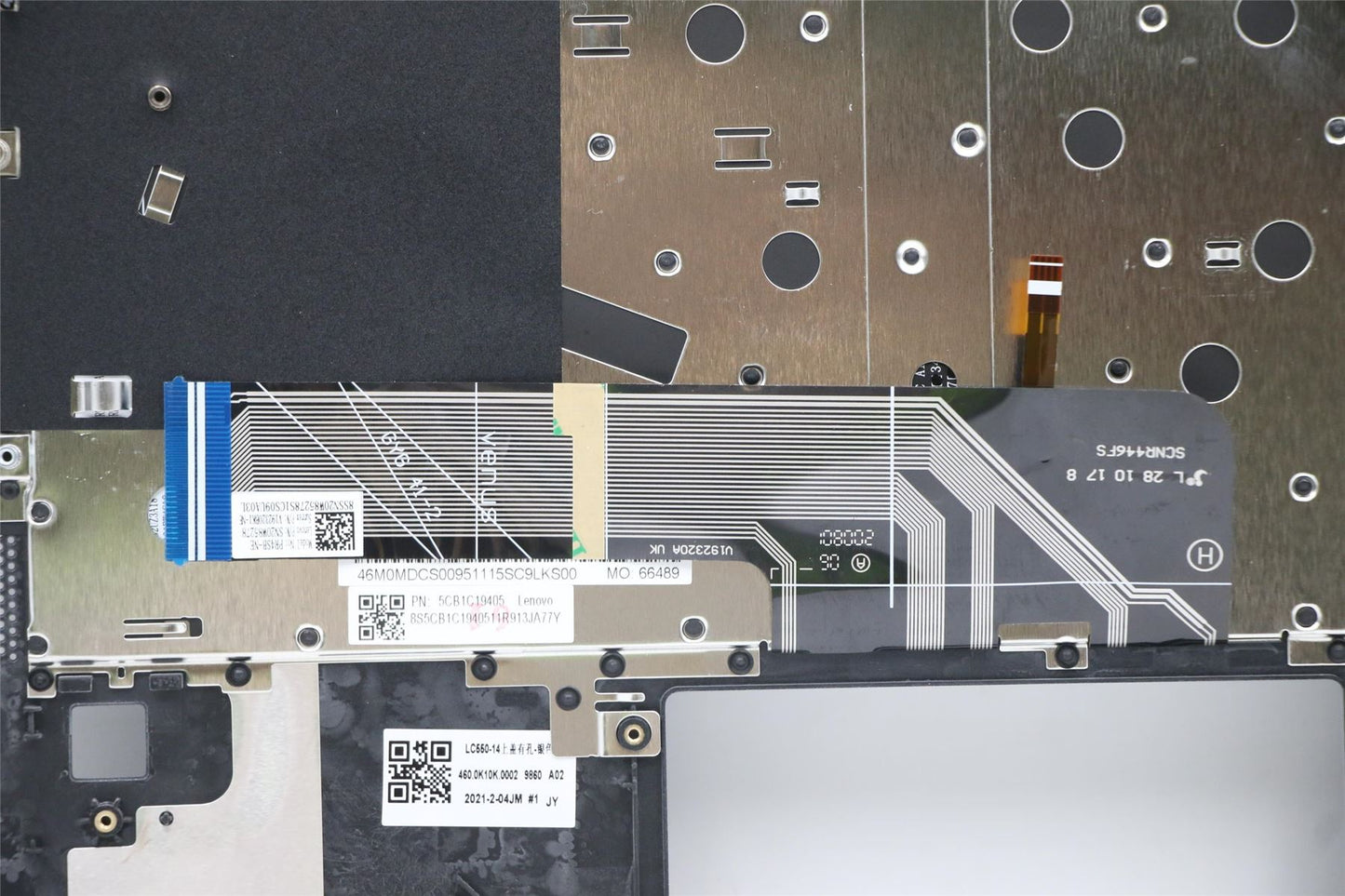Lenovo Flex 5-14ALC05 Tastatur-Handballenauflage, obere Abdeckung, ungarisch-grau, 5CB1C19405