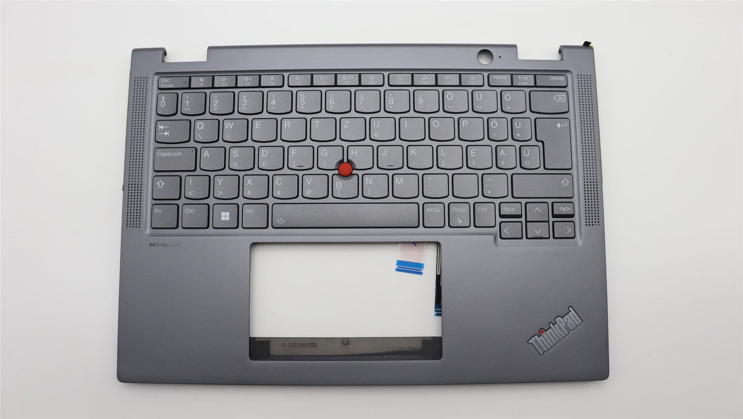 Lenovo ThinkPad X13 Gen 4 Keyboard Palmrest Top Cover Hungarian Grey 5M11L64690