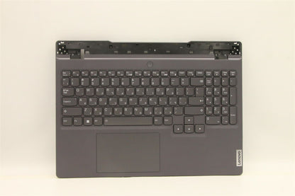 Lenovo 5 15IAH7 Palmrest Cover Touchpad Keyboard Hebrew Storm Grey 5CB1H23679