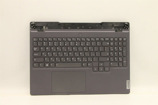 Lenovo 5 15IAH7 Palmrest Cover Touchpad Keyboard Hebrew Storm Grey 5CB1H23679