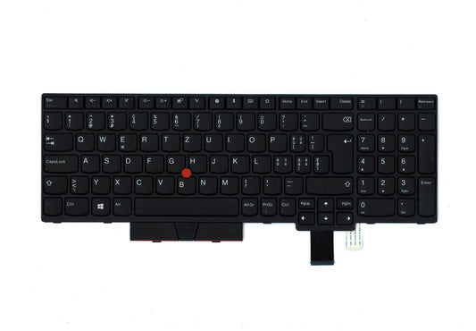 Lenovo ThinkPad T580 P52s Keyboard Swiss Black 01HX165