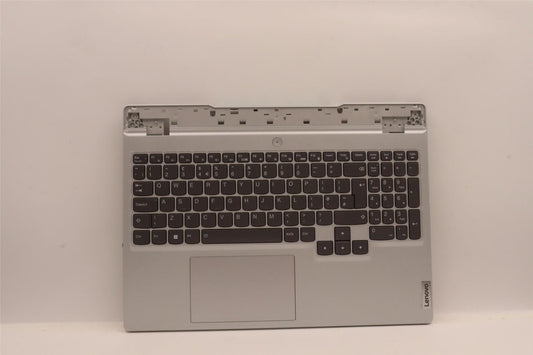 Lenovo 5 15IAH7H Palmrest Cover Touchpad Keyboard UK Cloud Grey 5CB1F38691