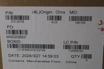 Lenovo CARDPOP FRU PCBA IO/B NSF862 W/FPR VPRO Fingerprint FPR I/O Board 5C51J62788